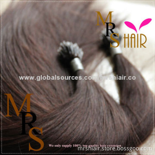 20" Dark Brown Straight Nano Ring Hair